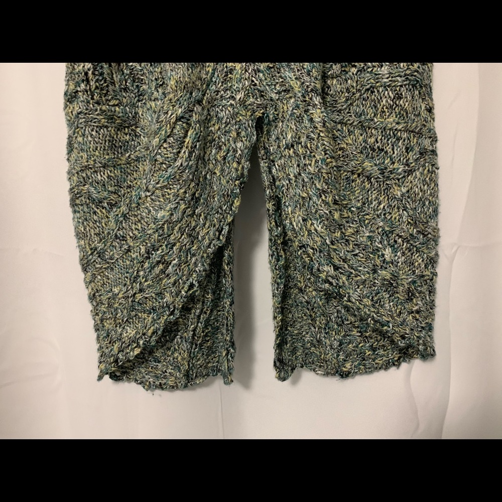Anthro Moth Knit Green Tern Tail Cardigan Size L - Picture 8 of 8